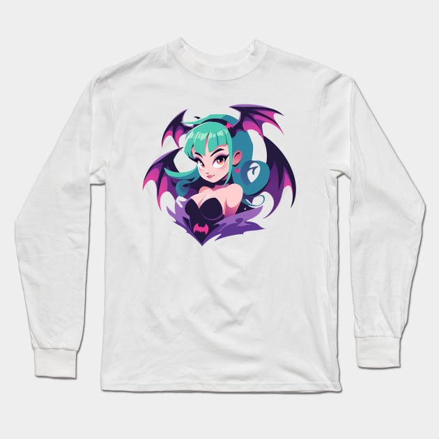 morrigan Long Sleeve T-Shirt by piratesnow